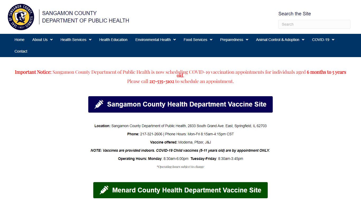 Sangamon County Department of Public Health